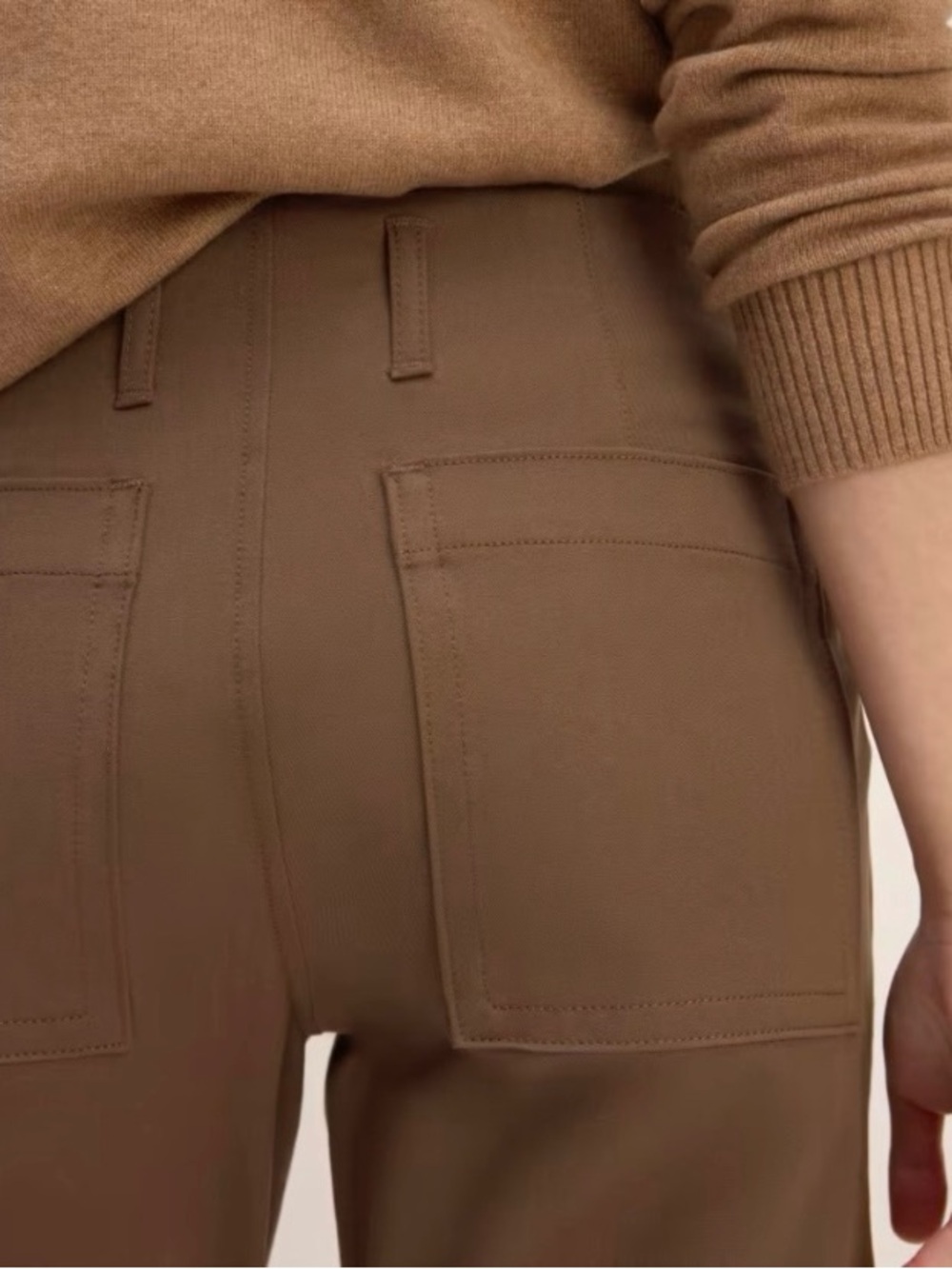 Everlane Cocoa Brown Bi-Stretch Utility Pant Size 00 NWT Fall Casual - Picture 9 of 17